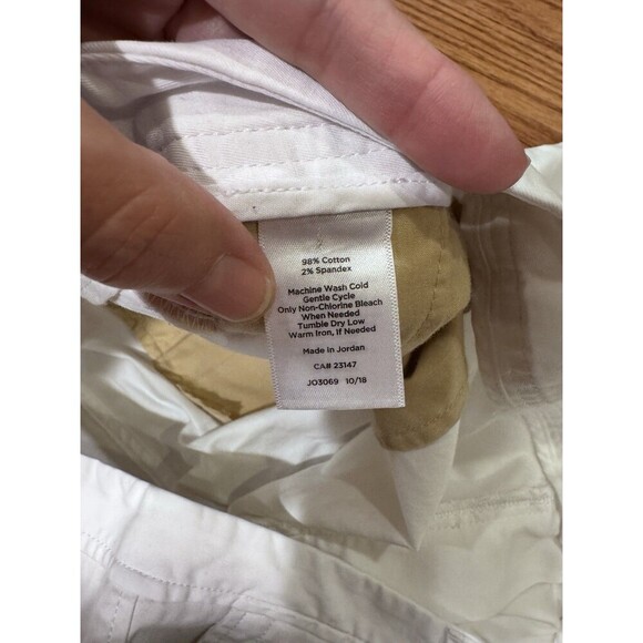 Talbots Womens 20W White Super Soft Mid Rise Straight Leg Weekend Chino Pant NEW - Picture 3 of 6